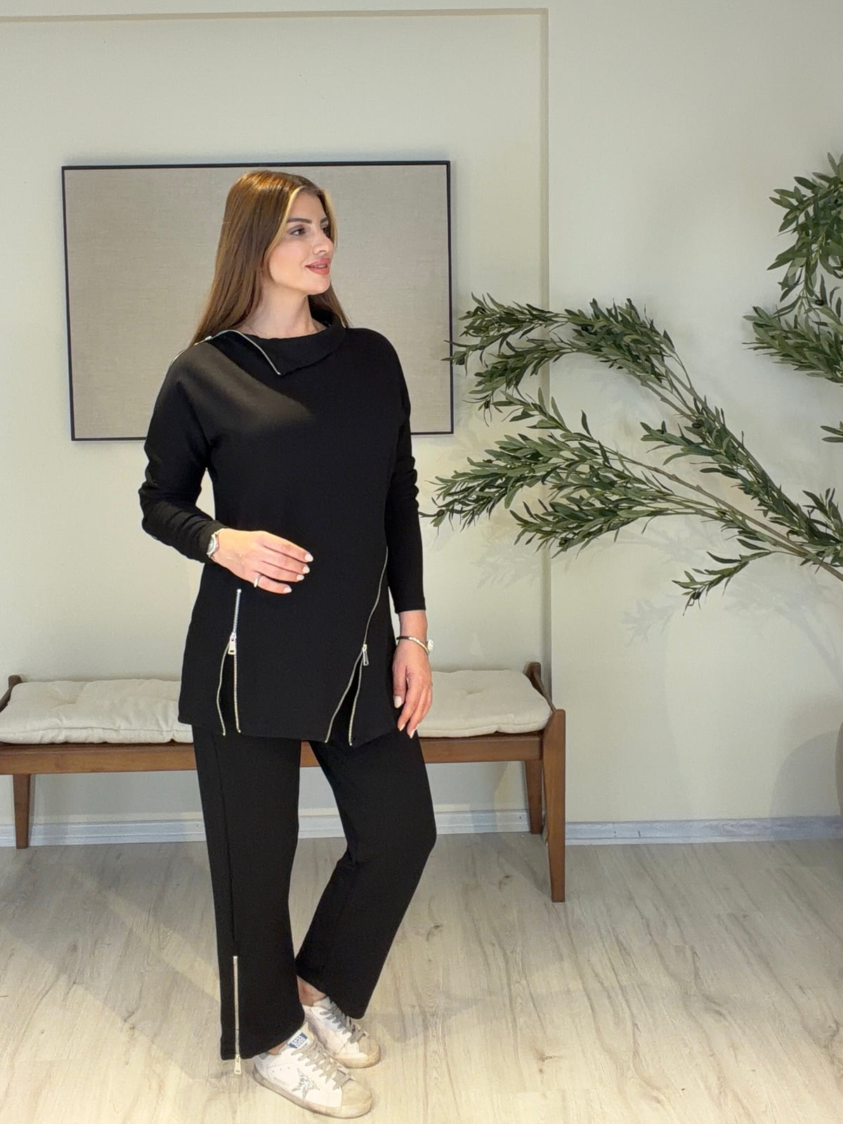 Mona Fermuar Detaylı Takım