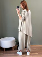 %100 ORGANİK PAMUK ÖZEL TASARIM İKİLİ TAKIM MİNT
