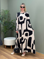 %100 PAMUKLU SWEAT ELBİSE ZARA DESEN