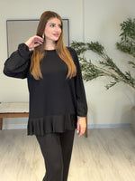 CARLO Pliseli Tunik Detaylı Takım