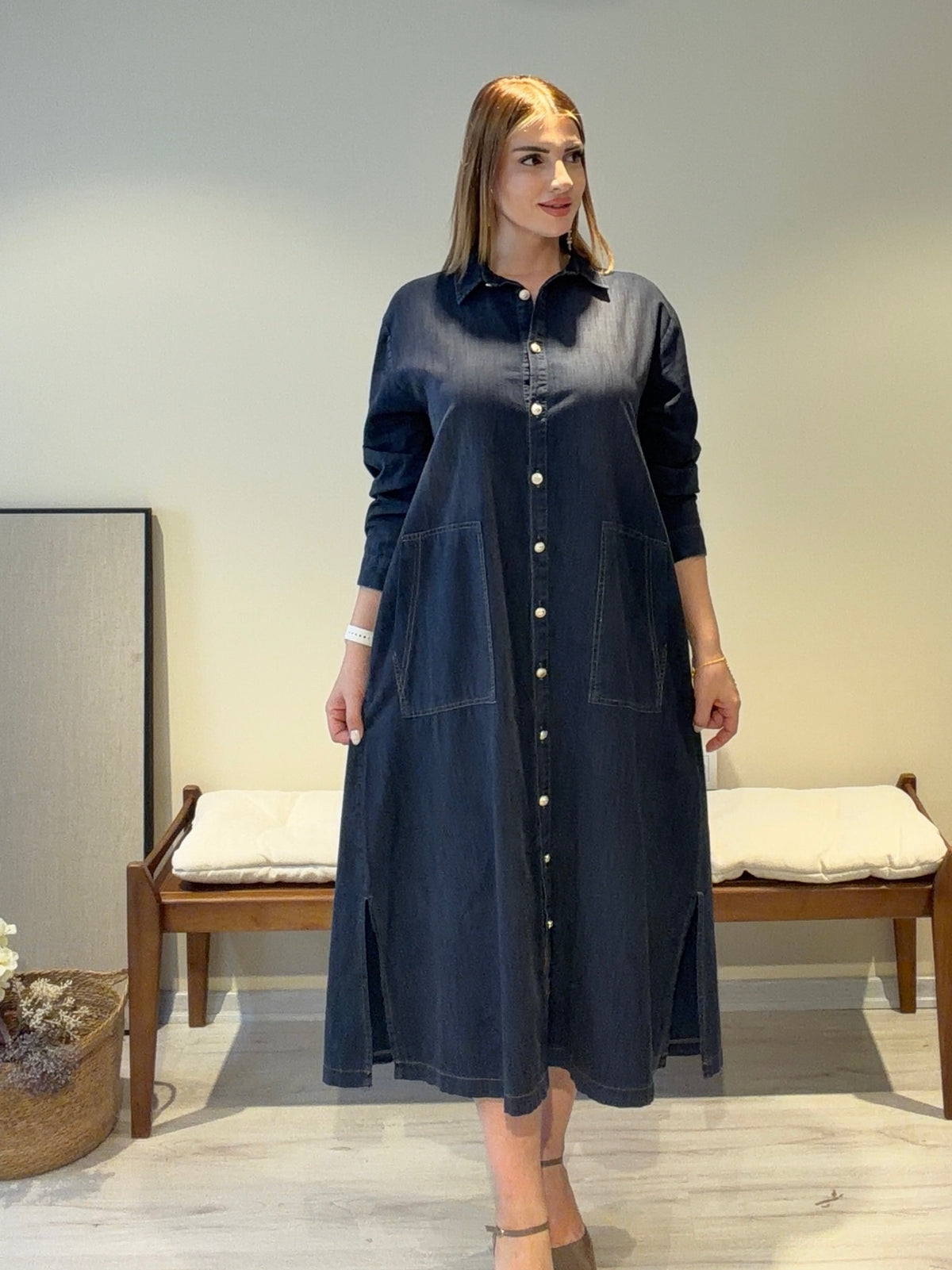 ÉLORA Tencel Denim Elbise ✨