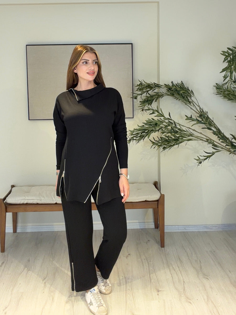Mona Fermuar Detaylı Takım