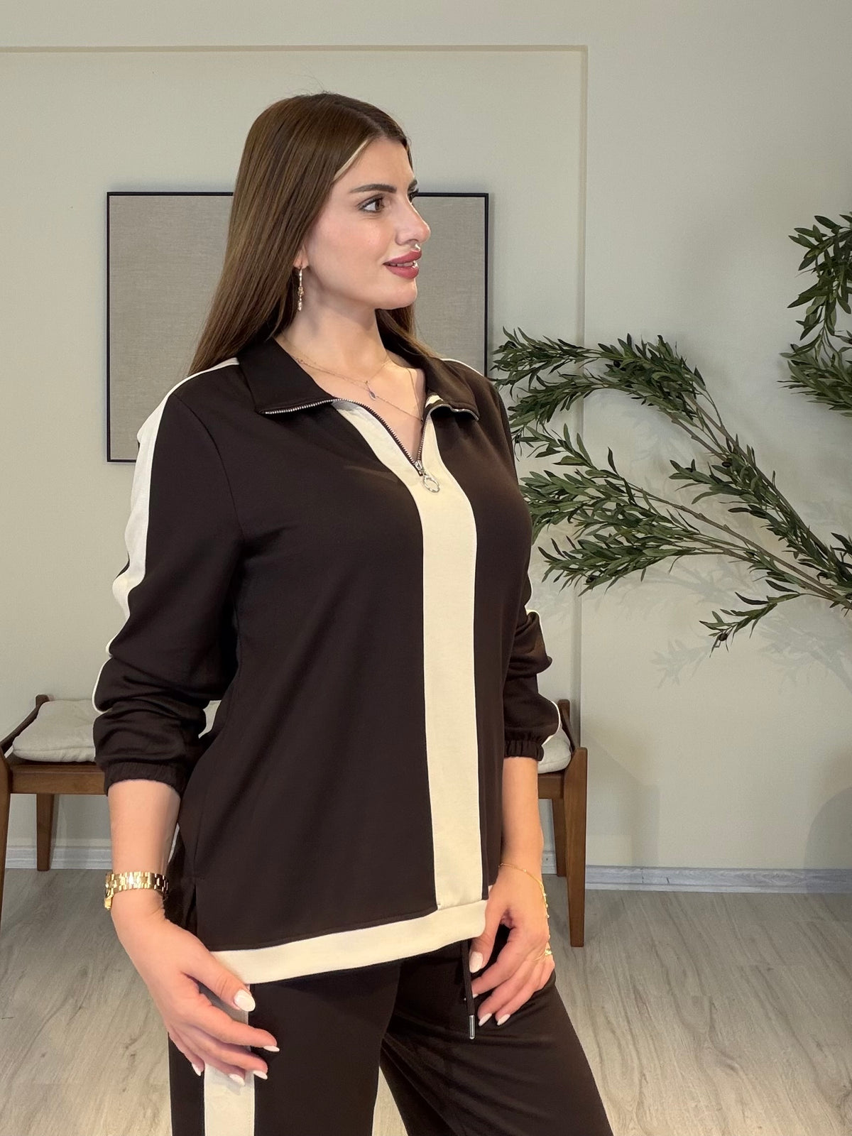 CASUAL Premium Takım Kahverengi