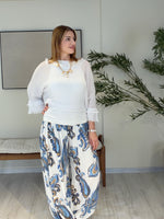 MAREVA Drape Korsaj Bel Şalvar Pantolon