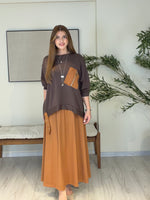 ATELIER NOIR | Signature Süet Etek & Modal Bluz Takım Kahve