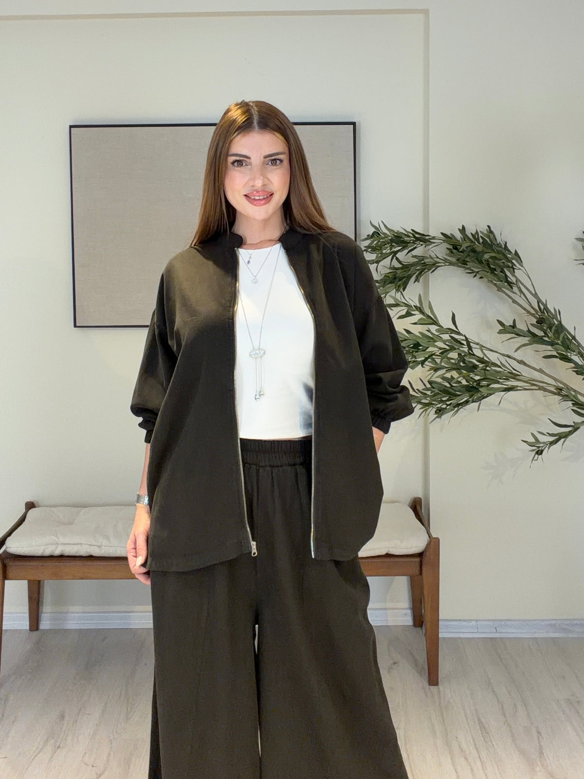 ACE|SO Bomber Ceket Takım Siyah
