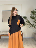 ATELIER NOIR | Signature Süet Etek & Modal Bluz Siyah