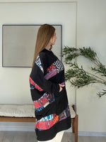DOLCE Özel Tasarım Fermuarlı Tunik Harfli Model Siyah