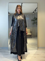 🖤 MONOLITH Katmanlı Tasarım Elbise Gri