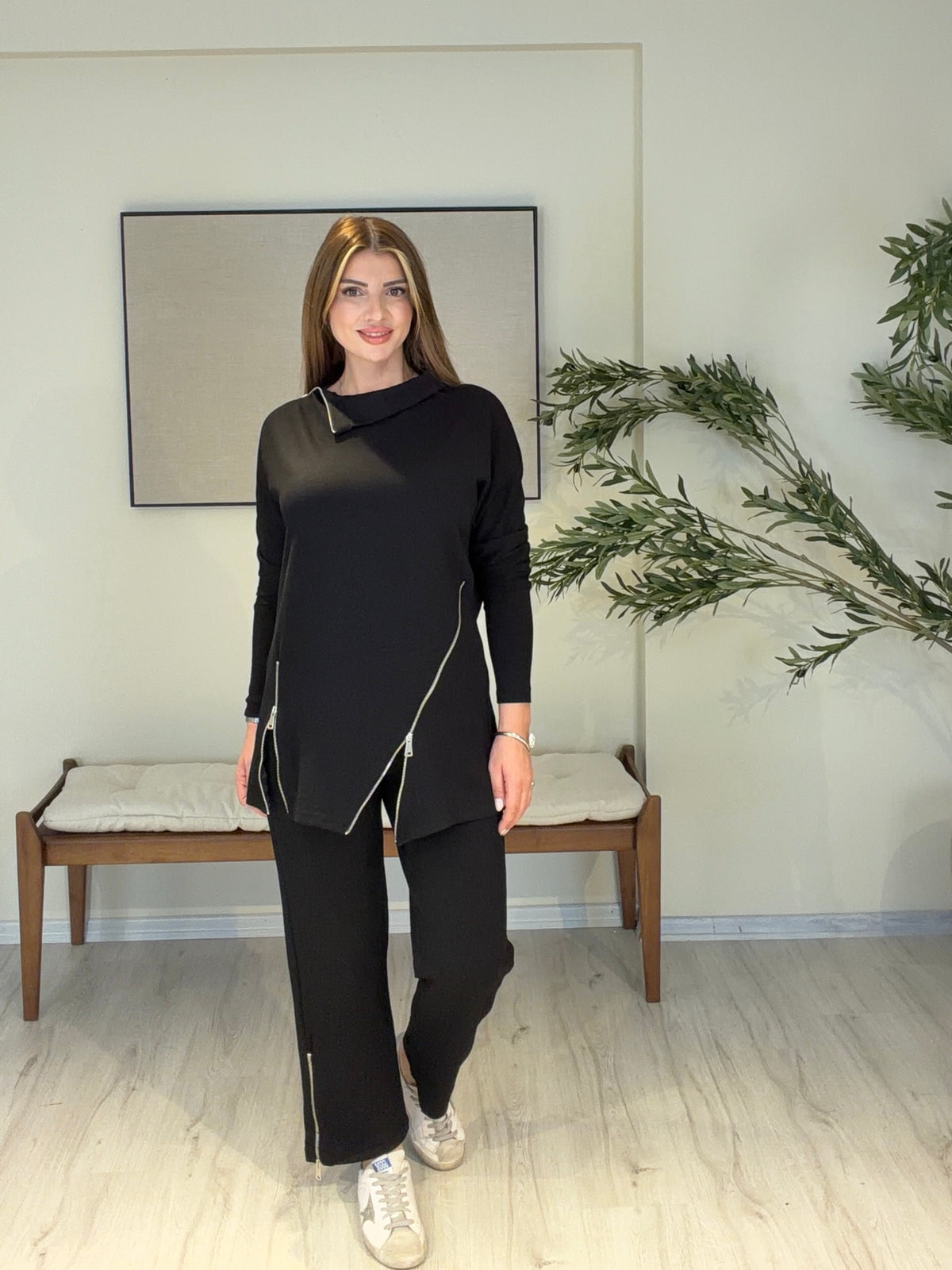 Mona Fermuar Detaylı Takım