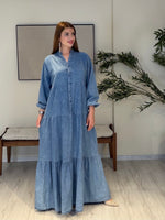 MALTA Denim Elbise | Mavi