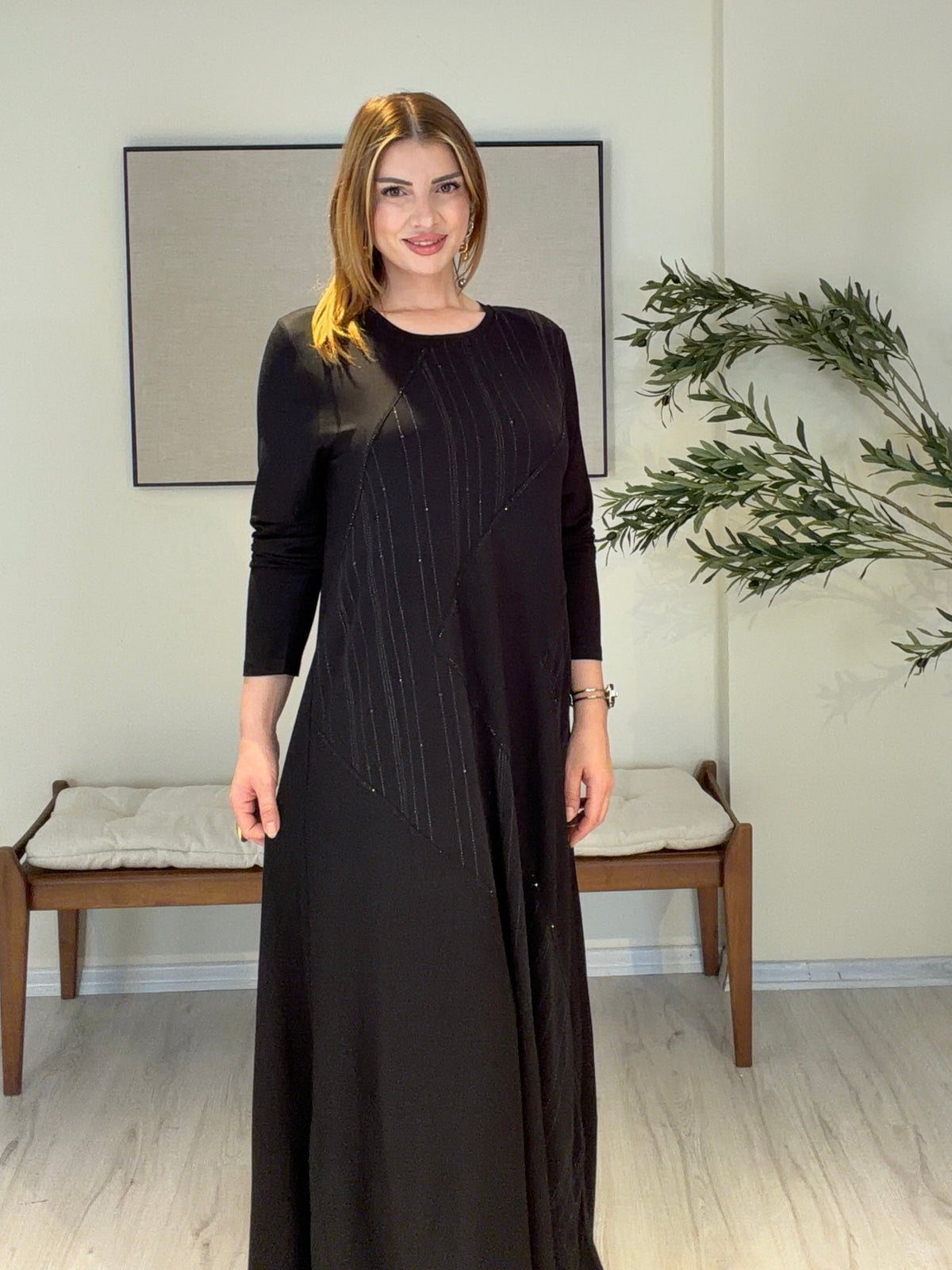 GALA Işıltı Detaylı Elbise