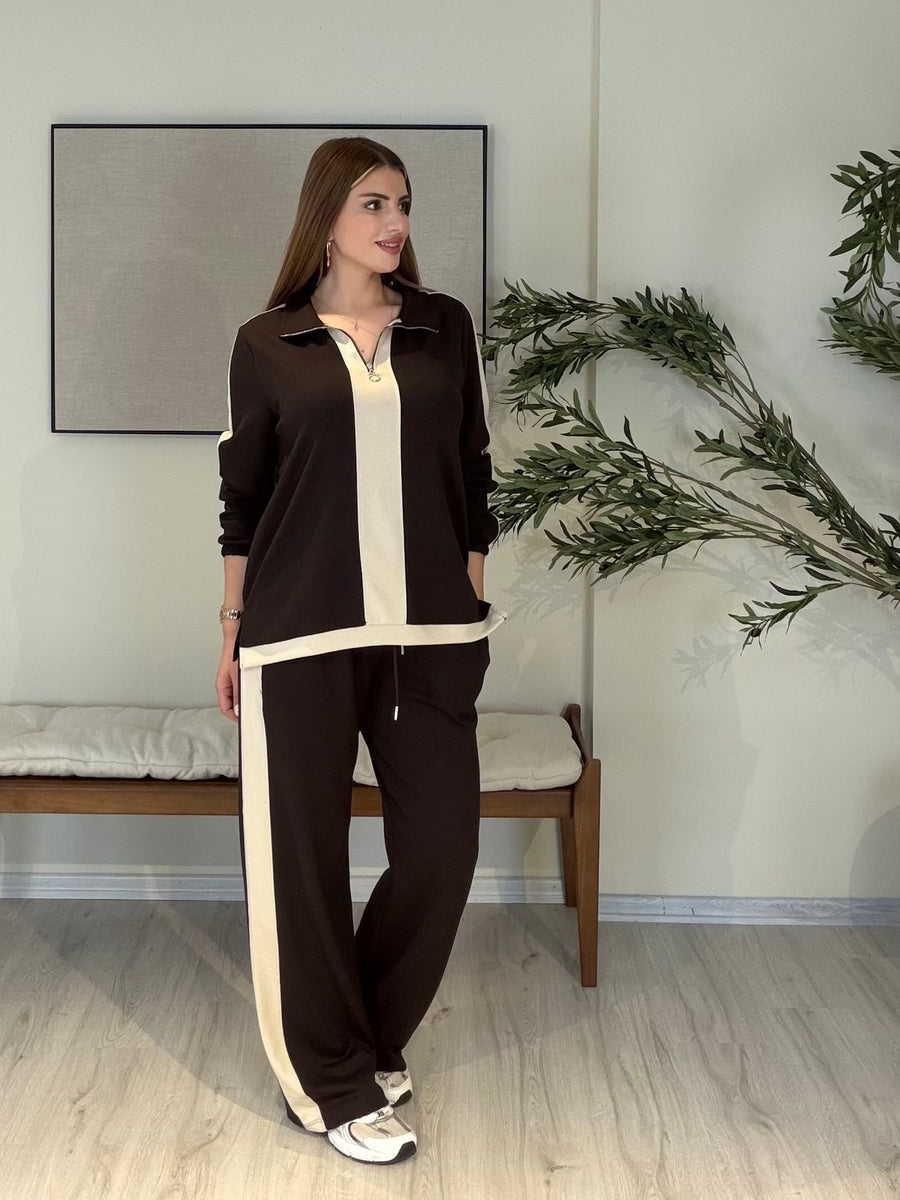 CASUAL Premium Takım Kahverengi