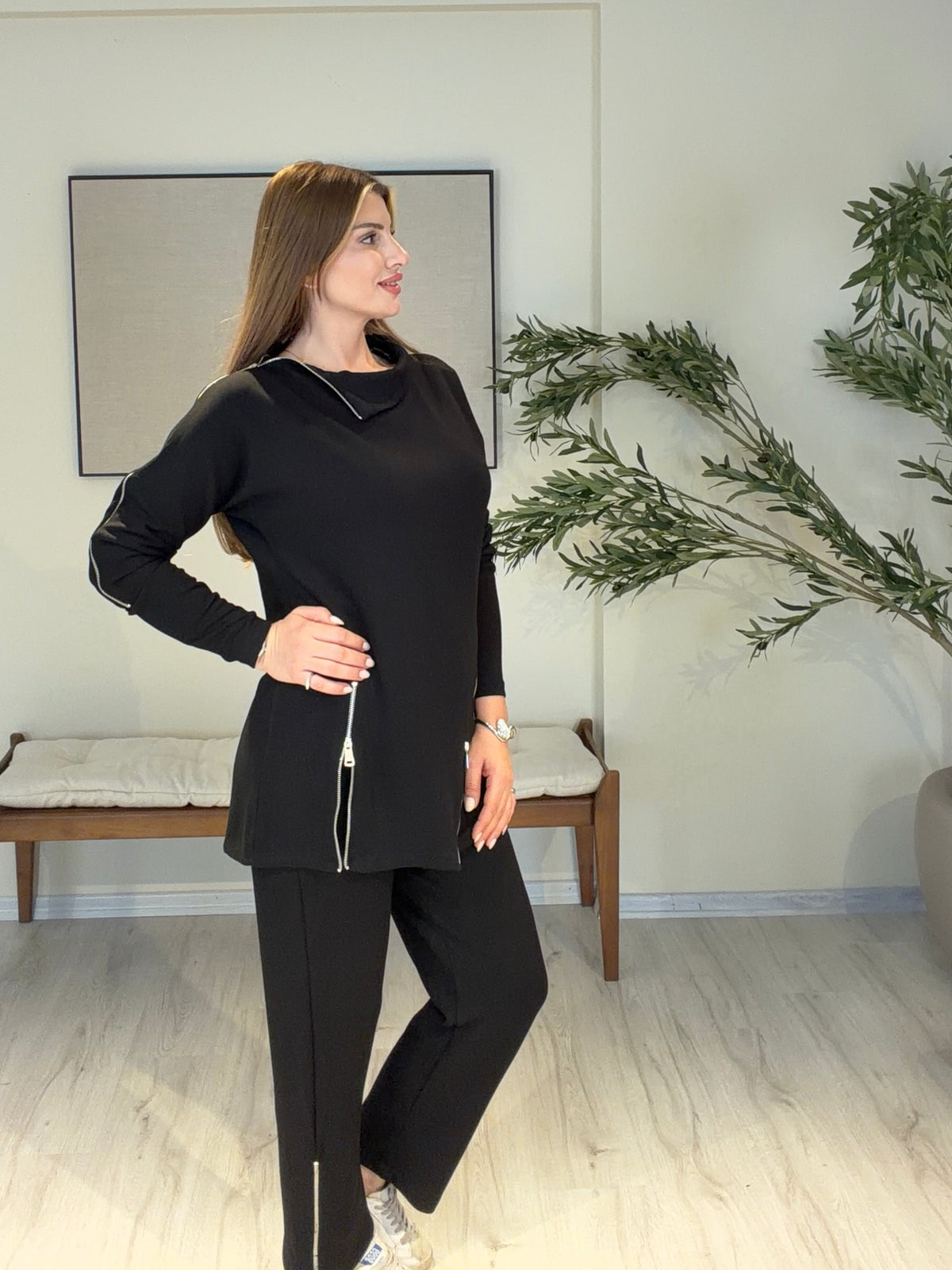 Mona Fermuar Detaylı Takım
