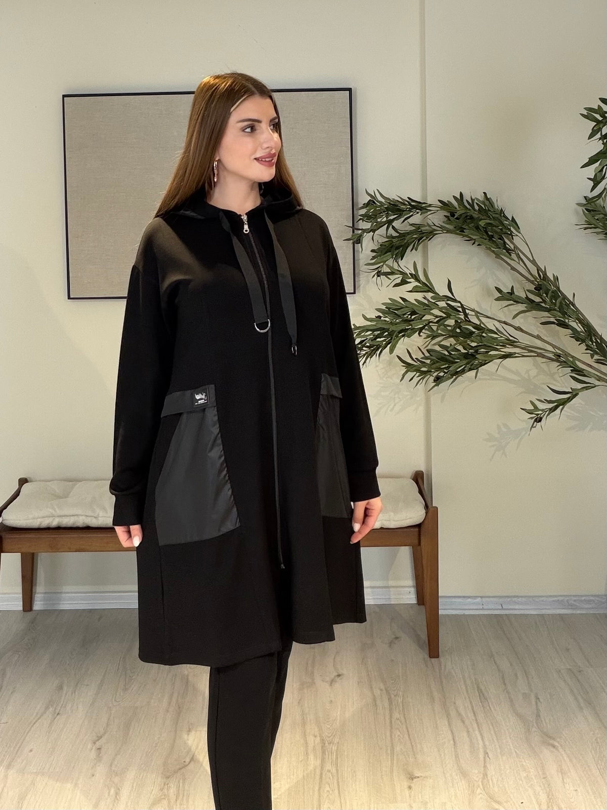 GABRIEL Premium Kapüşonlu Cep Detaylı Ceket