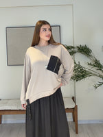 ATELIER NOIR | Signature Süet Etek & Modal Bluz Takım Bej