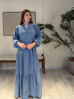MALTA Denim Elbise | Mavi