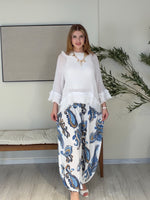 MAREVA Drape Korsaj Bel Şalvar Pantolon