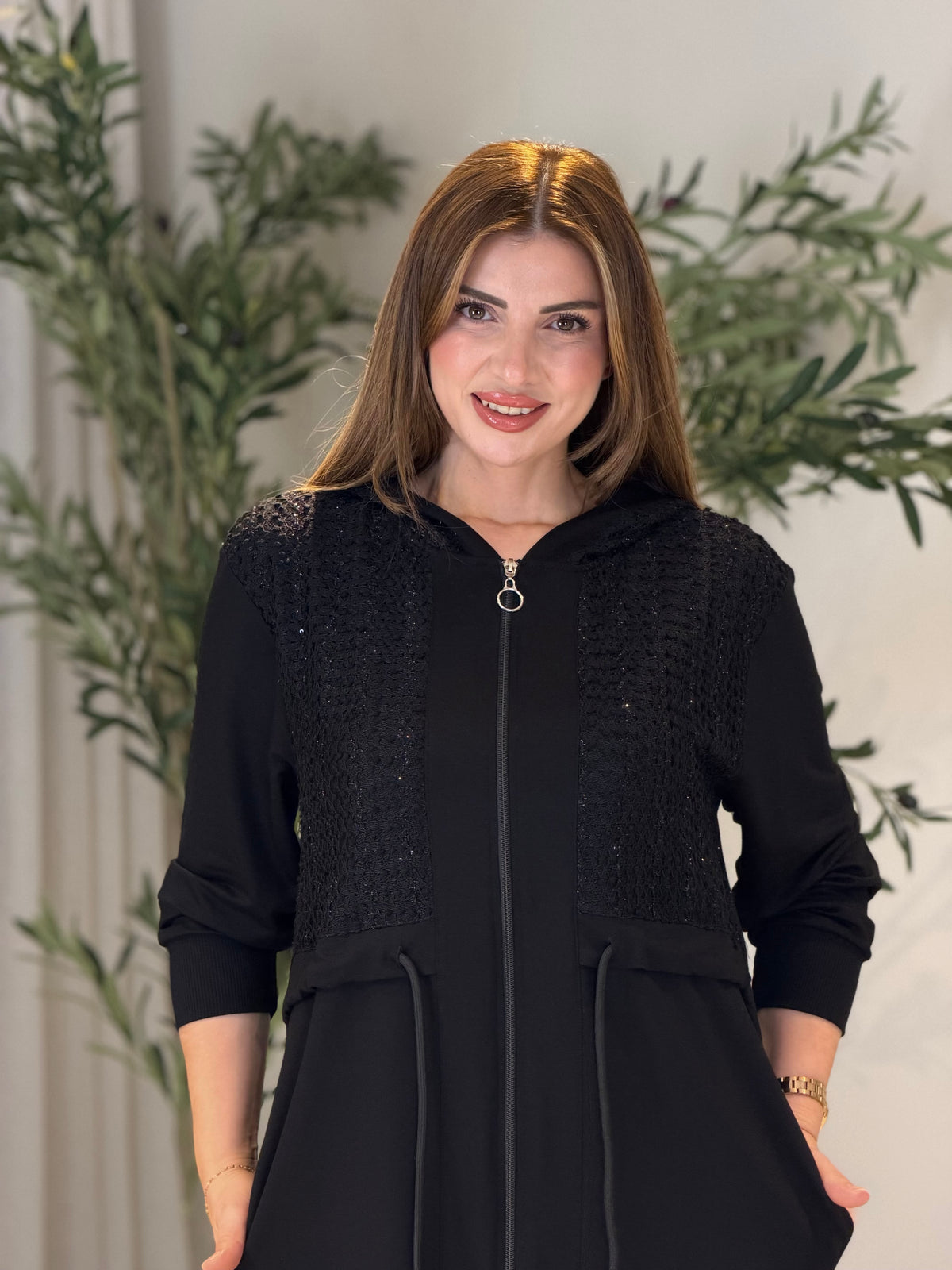 LİORA Tüvit Detaylı Bel Büzgülü Kap