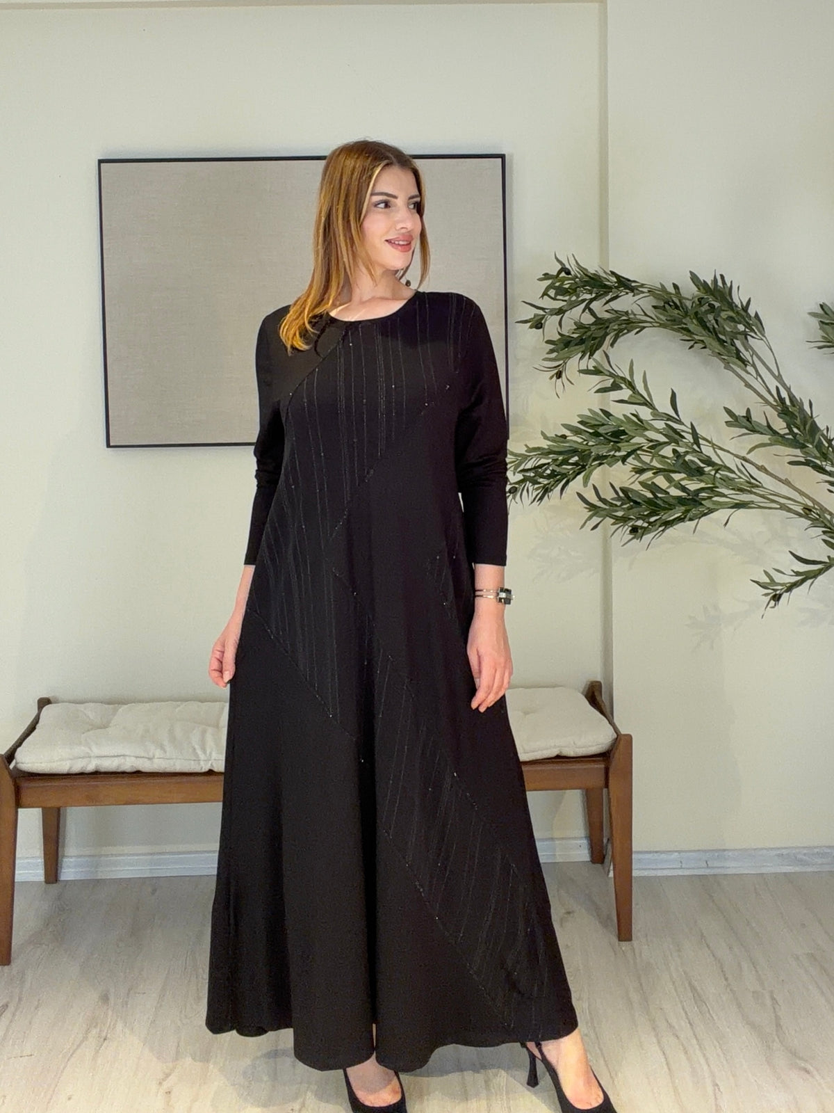 GALA Işıltı Detaylı Elbise