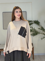 ATELIER NOIR | Signature Süet Etek & Modal Bluz Takım Bej