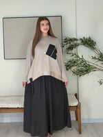 ATELIER NOIR | Signature Süet Etek & Modal Bluz Takım Bej