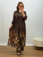 Amber Floral Takım Acı Kahve