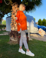 ARMALI İKİLİ TAKIM TURUNCU GRİ