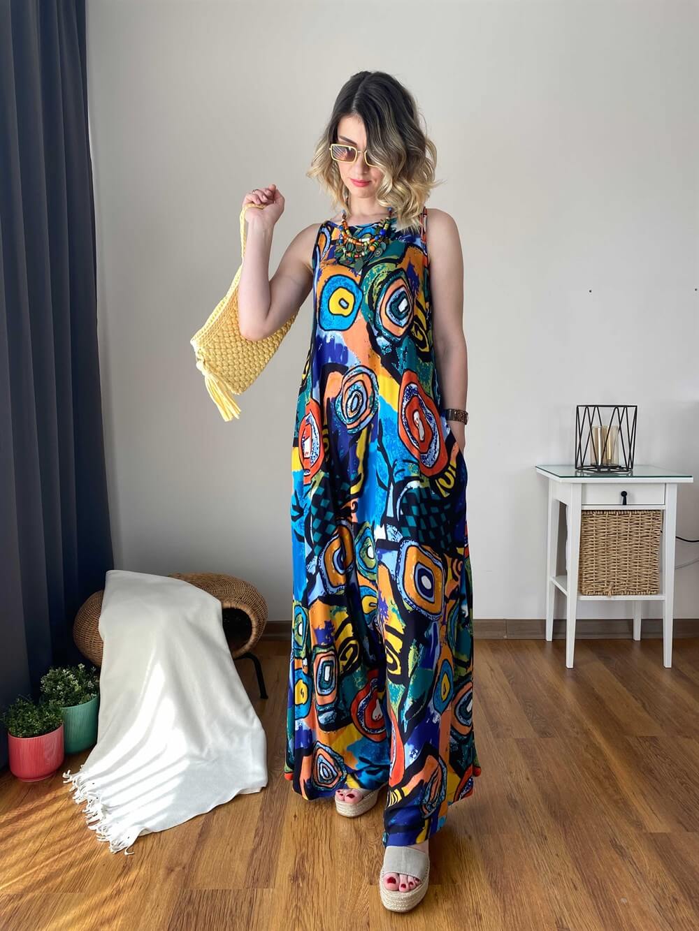 ASKILI ŞALVAR STANDART BEDEN TULUM
