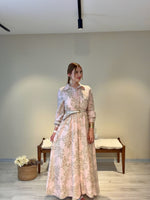 Aurelia %100 Pamuk Couture Elbise Pembe