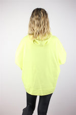 ÇAPRAZ FERMUAY DETAYLI SWEATSHİRT NEON YEŞİL