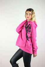 ÇAPRAZ FERMUAY DETAYLI SWEATSHİRT PEMBE