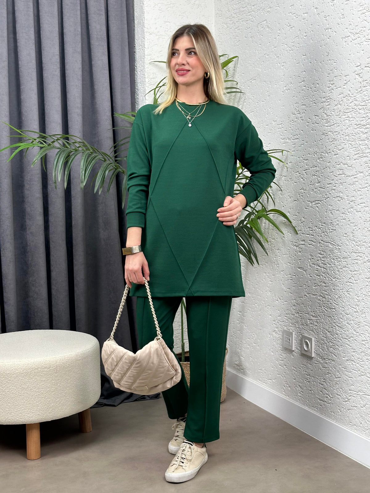 CIMALI TASARIM İKİLİ TAKIM ZÜMRÜT