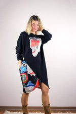DETAYLI ÖZEL KESİM SWEAT ELBİSE