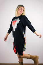 DETAYLI ÖZEL KESİM SWEAT ELBİSE