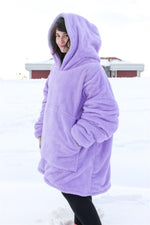 DEV POLAR SWEAT MOR VE GRİ