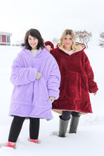 DEV POLAR SWEAT MOR VE GRİ