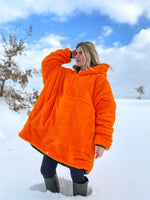 DEV POLAR SWEAT TURUNCU VE HAKİ
