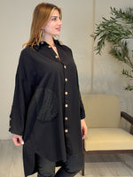 AceSo Atelier | Natura Fisto Keten Gabardin Tunik Siyah