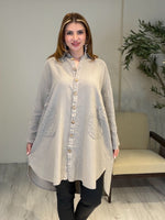 AceSo Atelier | Natura Fisto Keten Gabardin Tunik Vizon