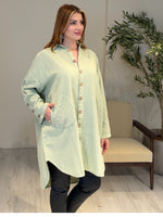 AceSo Atelier | Natura Fisto Keten Gabardin Tunik Yeşil