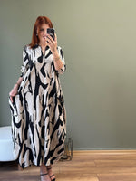 FERRMUAR YAKA TORBA CEP ZEBRA DESEN
