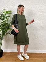 HAKİ ARMALI SWEAT TUNİK MODEL