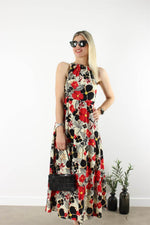 HALTER YAKA VİSKON ELBİSE MODEL 6