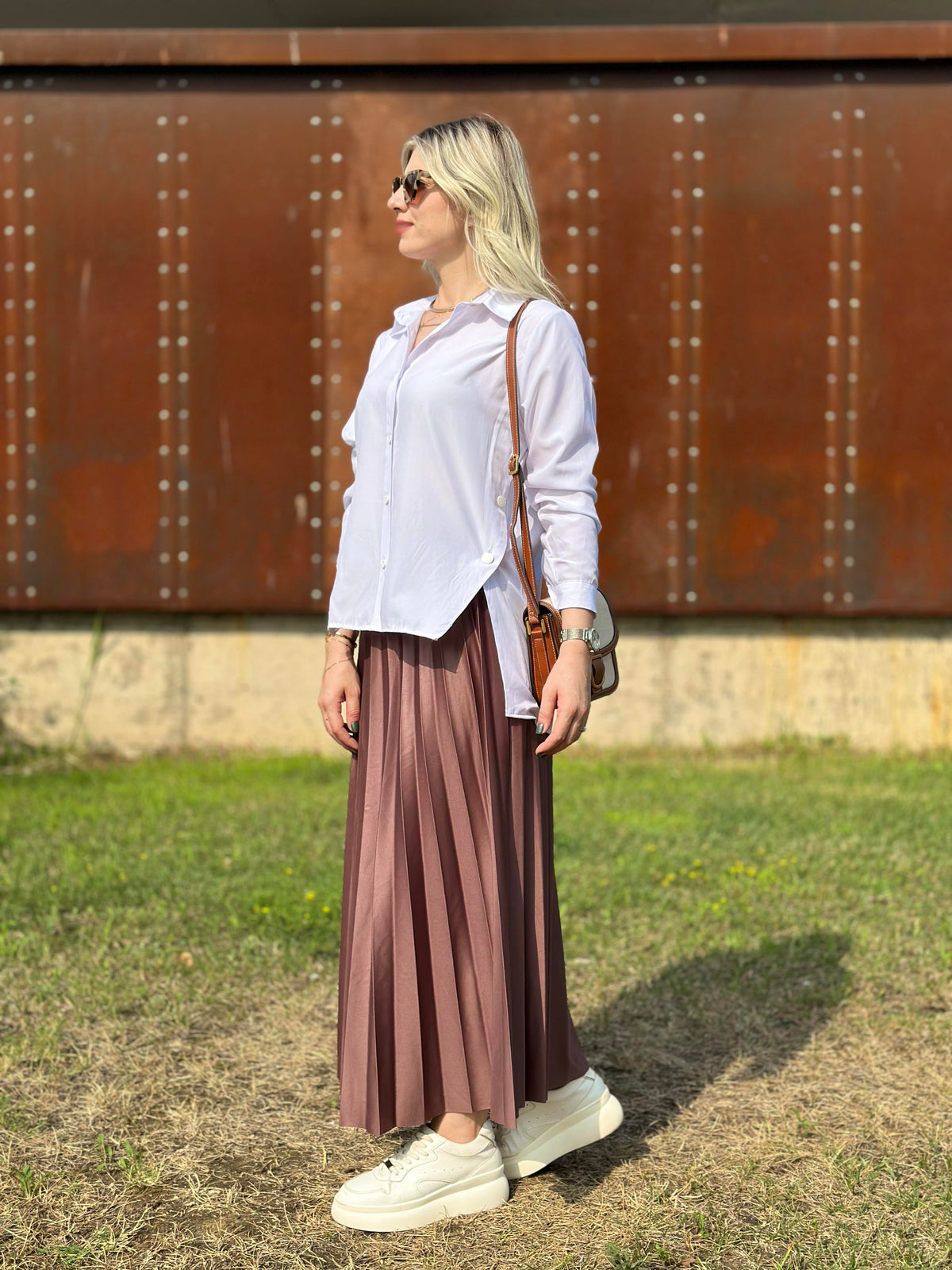 HÜRREM PİLİSELİ ETEK KAHVE