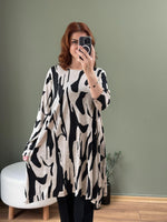 İKİ İPLİK PAMUKLU TUNİK ZEBRA  DESEN