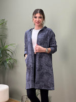 İTALYAN DİJİTAL BASKILI SWEAT CEKET ANTRASIT