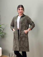 İTALYAN DİJİTAL BASKILI SWEAT CEKET HAKİ