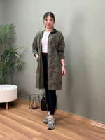İTALYAN DİJİTAL BASKILI SWEAT CEKET HAKİ