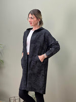 İTALYAN DİJİTAL BASKILI SWEAT CEKET SİYAH
